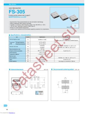 FS-305 datasheet  