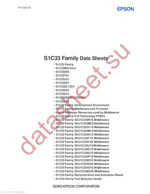 S1C33L01 datasheet  
