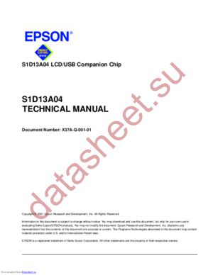 S1D13A04 datasheet  