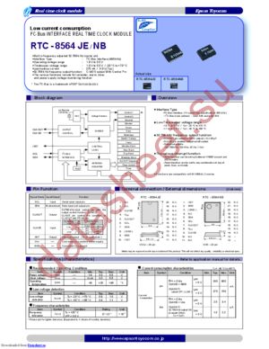 RTC-8564NB datasheet  