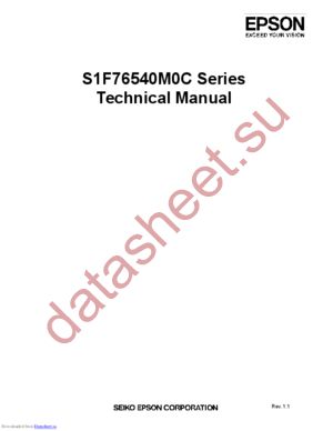S1F76540M0C0 datasheet  