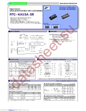 RTC-4543SA datasheet  