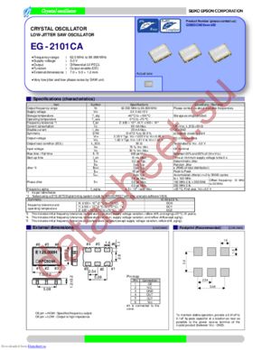 EG-2101CA 62.5000M-DCZL3 datasheet  