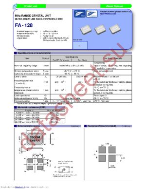 FA-128 32.0000MD30Z-C3 datasheet  