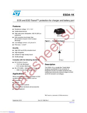 ESDA12-1K datasheet  