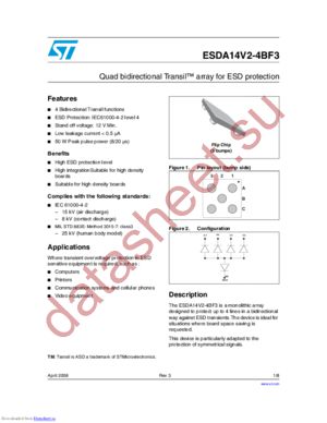 ESDA14V2-4BF datasheet  