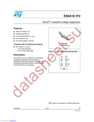 ESDA18-1F datasheet  