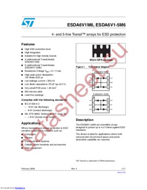 ESDALC6V1M6_08 datasheet  