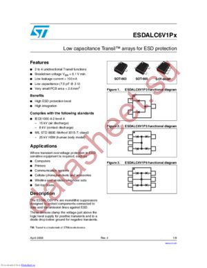 ESDALC6V1PX_08 datasheet  