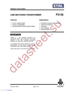 P3126 datasheet  