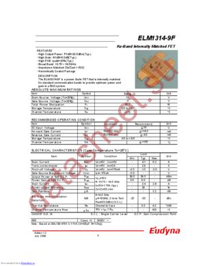 ELM1314-9F datasheet  