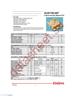 ELM7785-60F datasheet  