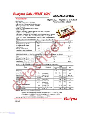 EMC21L1004GN datasheet  