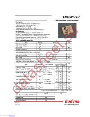 EMM5077VU datasheet  