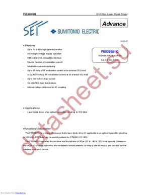 F0539951Q datasheet  