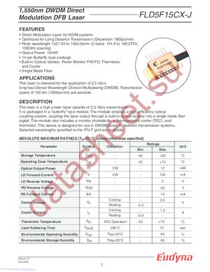 FLD5F15CX-J datasheet  