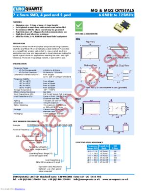 14.100MHZMQ2/10/20/-55+125/SR/40R datasheet  