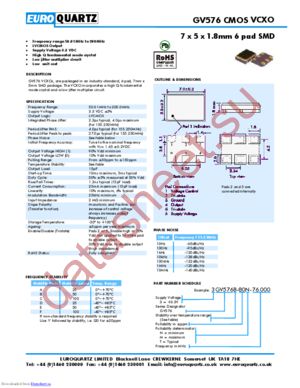 3GV576F-80T-76.000 datasheet  