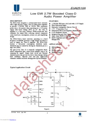 EUA2510A datasheet  