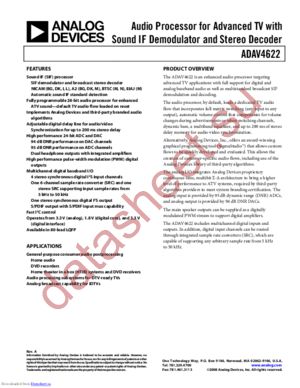 ADAV4622BSTZ1 datasheet  