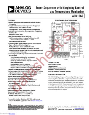 ADM1062ACPZ-REEL7 datasheet  