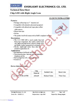 12-11-BHC-ZL1M2QY-2C datasheet  