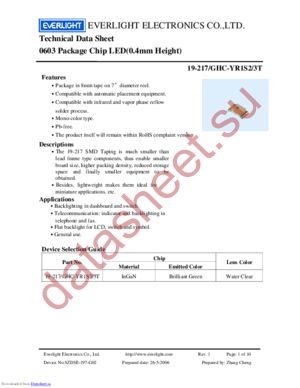 19-21/BHC-A10P13T datasheet  