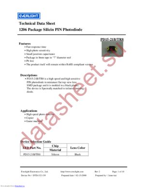 PD15-21B/TR8 datasheet  