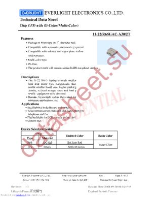 11-22-R6SGAC-A30-2T datasheet  