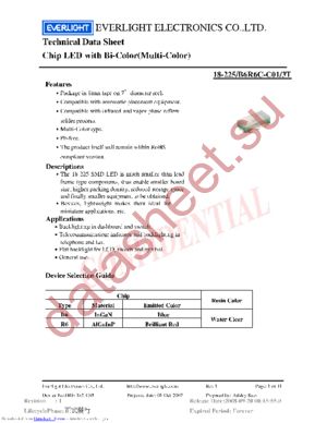 18-225-B6R6C-C01-3T datasheet  