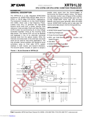 XRT91L32IQ-F datasheet  