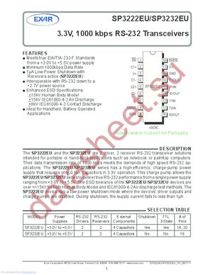 SP3232EUEA-L/TR datasheet  