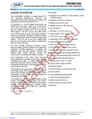 XR20M1280L24-0B-EB datasheet  