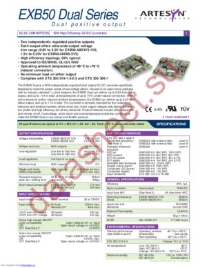EXB50-48D3V3-1V8 datasheet  