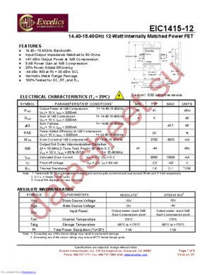 EIC1415-12 datasheet  