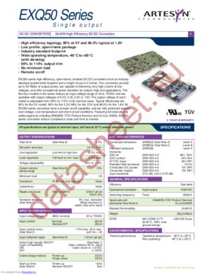 EXQ50-48S2V5 datasheet  