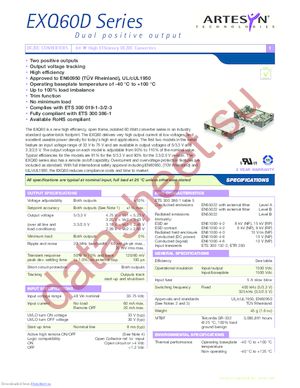 EXQ60-48D05-3V3-RJ datasheet  