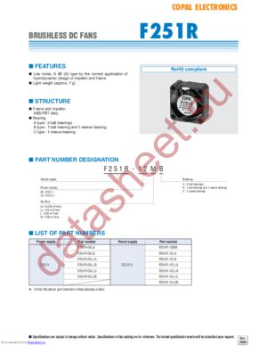 F251R-12LLC datasheet  