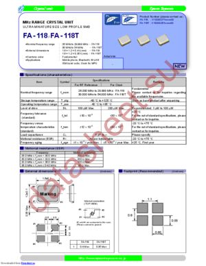 FA-118T 27.1200MD50Z-K3 datasheet  