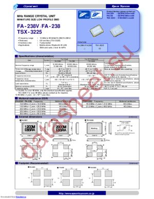FA-238 18.4320MB-C datasheet  