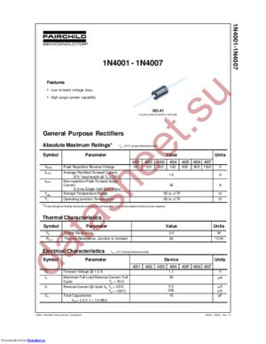 1N4001-NL datasheet  