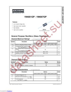 1N4001GP.TR datasheet  