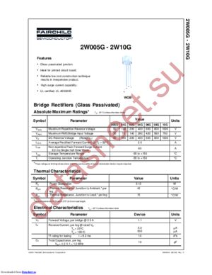 2W005G-2W10G datasheet  