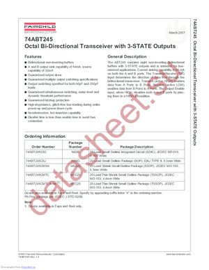 74ABT245CMTCX-NL datasheet  