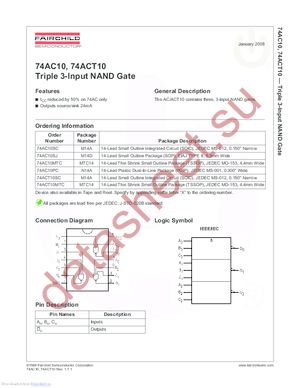 74AC02MTC_Q datasheet  