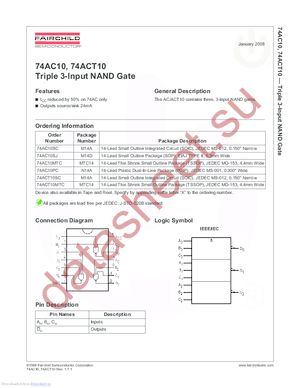 74AC10SJ_Q datasheet  