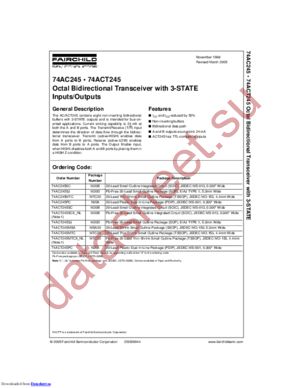 74ACT245MSAX-NL datasheet  