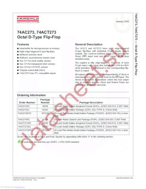 74AC273PC_Q datasheet  