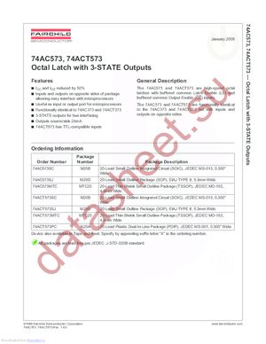 74ACT573MTC_Q datasheet  