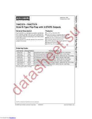 74AC574SC_Q datasheet  